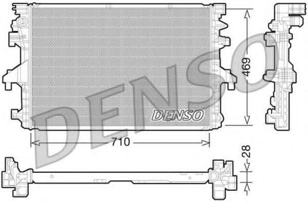 Радиатор охлаждения двигателя DENSO DRM32038