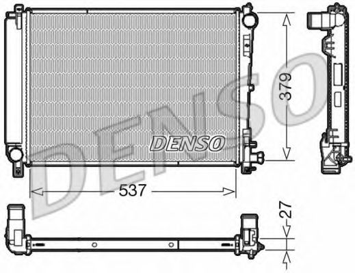 Радиатор охлаждения двигателя DENSO DRM06003