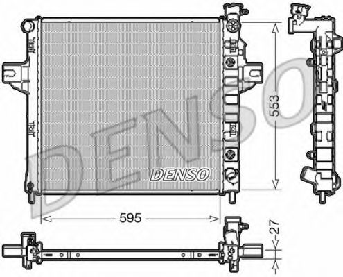 Радиатор охлаждения двигателя DENSO DRM06032