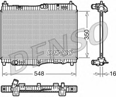Радиатор охлаждения двигателя DENSO DRM10005