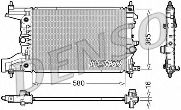 Радиатор охлаждения двигателя DENSO DRM20005
