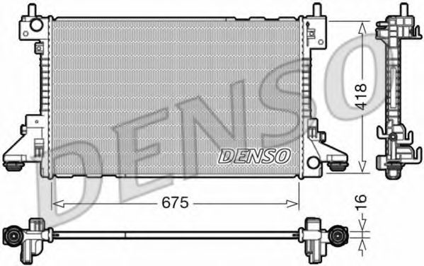 Радиатор охлаждения двигателя DENSO DRM20006