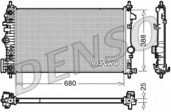 Радиатор охлаждения двигателя DENSO DRM20108