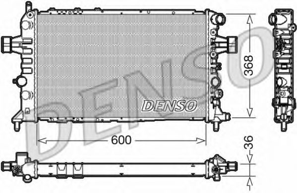 Радиатор охлаждения двигателя DENSO DRM20112