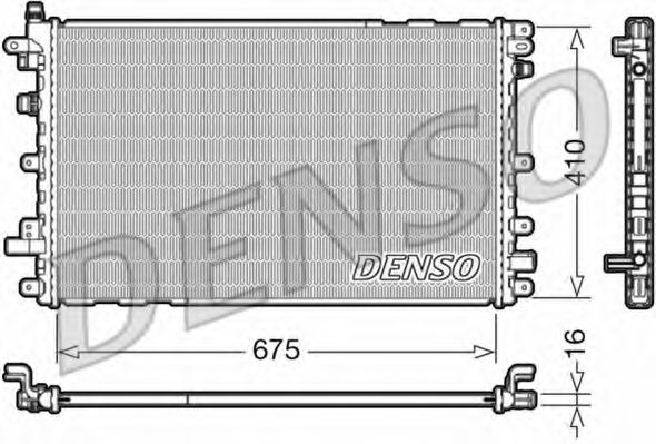 Радиатор охлаждения двигателя DENSO DRM20113