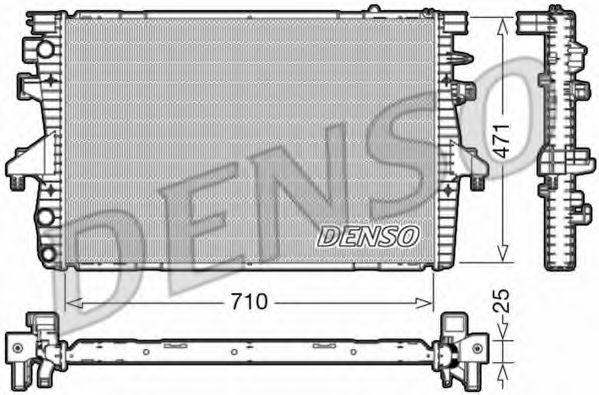 Радиатор охлаждения двигателя DENSO DRM32039