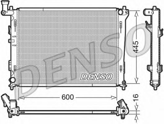 Радиатор охлаждения двигателя DENSO DRM41004
