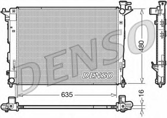 Радиатор охлаждения двигателя DENSO DRM41006