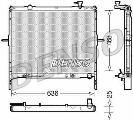 Радиатор охлаждения двигателя DENSO DRM43002