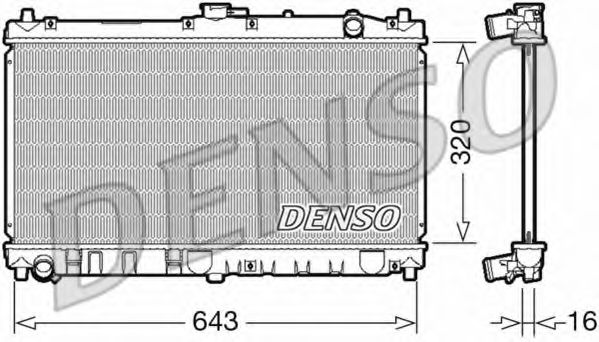 Радиатор охлаждения двигателя DENSO DRM44031