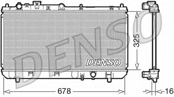 Радиатор охлаждения двигателя DENSO DRM44032