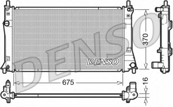 Радиатор охлаждения двигателя DENSO DRM44035