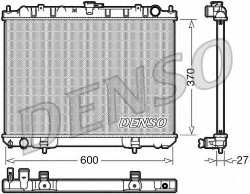 Радиатор охлаждения двигателя DENSO DRM46039