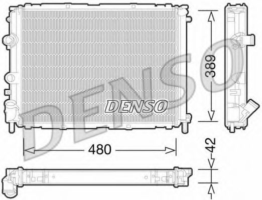 Радиатор охлаждения двигателя DENSO DRM23033