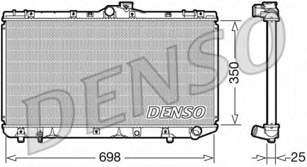 Радиатор охлаждения двигателя DENSO DRM50079