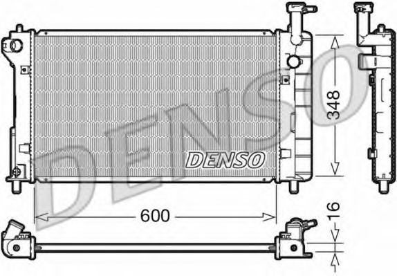 Радиатор охлаждения двигателя DENSO DRM50082