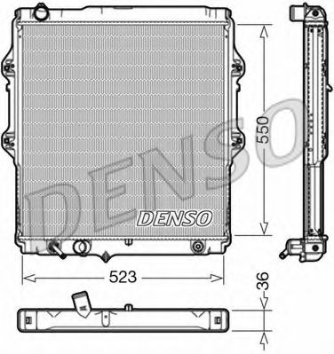 Радиатор охлаждения двигателя DENSO DRM50084
