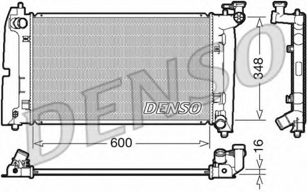 Радиатор охлаждения двигателя DENSO DRM50085
