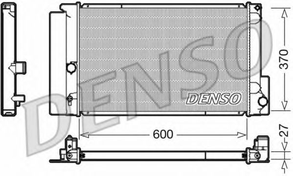 Радиатор охлаждения двигателя DENSO DRM50087