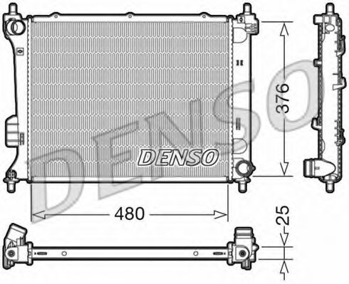 Радиатор охлаждения двигателя DENSO DRM41011