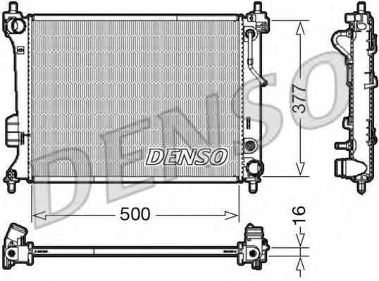 Радиатор охлаждения двигателя DENSO DRM41013