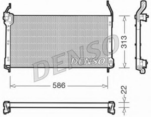 Радиатор кондиционера DENSO DCN09014