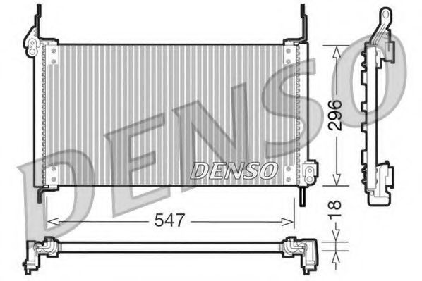 Радиатор кондиционера DENSO DCN09016