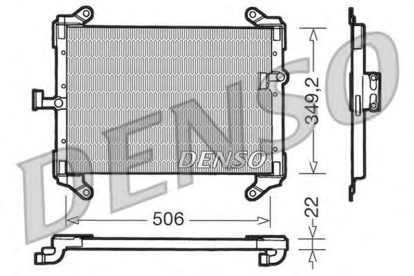 Радиатор кондиционера DENSO DCN09050