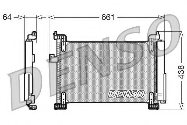 Радиатор кондиционера DENSO DCN09085