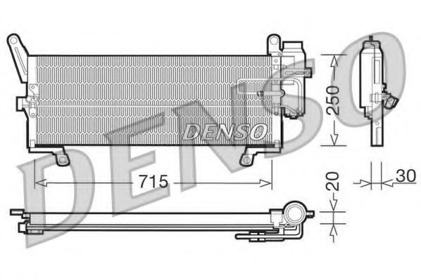 Радиатор кондиционера DENSO DCN09094