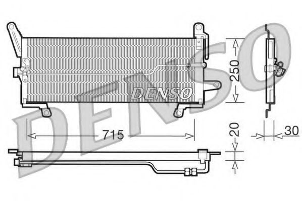 Радиатор кондиционера DENSO DCN09097