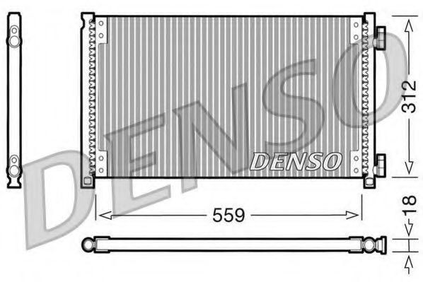 Радиатор кондиционера DENSO DCN09100
