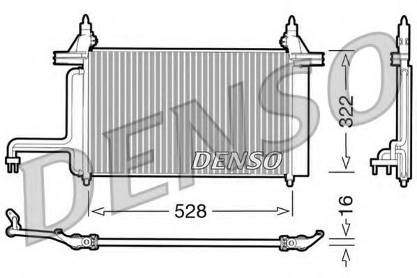 Радиатор кондиционера DENSO DCN09130