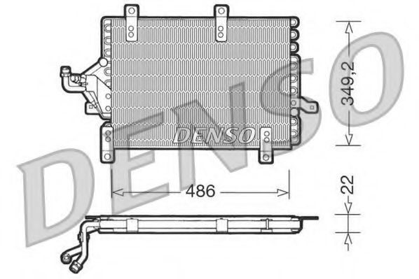 Радиатор кондиционера DENSO DCN09141