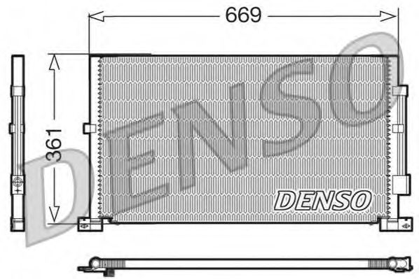 Радиатор кондиционера DENSO DCN10012
