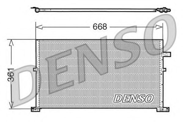 Радиатор кондиционера DENSO DCN10013