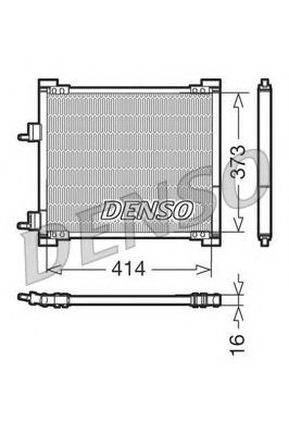 Радиатор кондиционера DENSO DCN10015