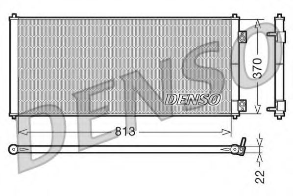 Радиатор кондиционера DENSO DCN10018
