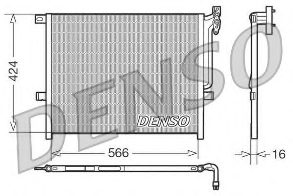 Радиатор кондиционера DENSO DCN05004