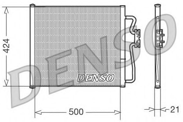 Радиатор кондиционера DENSO DCN05007