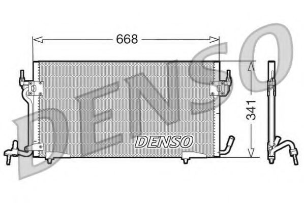 Радиатор кондиционера DENSO DCN07010