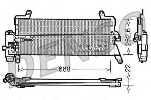Радиатор кондиционера DENSO DCN13010
