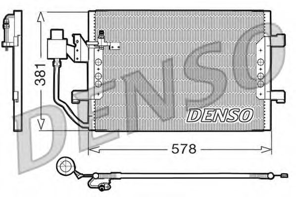 Радиатор кондиционера DENSO DCN17001