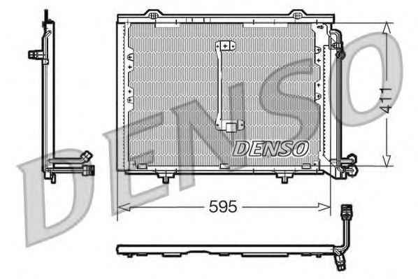 Радиатор кондиционера DENSO DCN17013