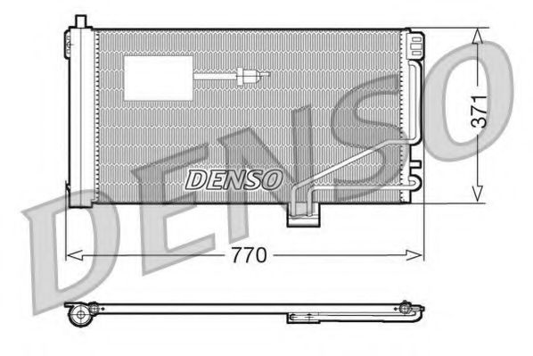 Радиатор кондиционера DENSO DCN17015