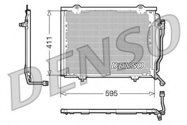 Радиатор кондиционера DENSO DCN17016