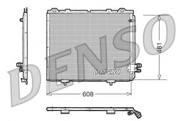 Радиатор кондиционера DENSO DCN17017