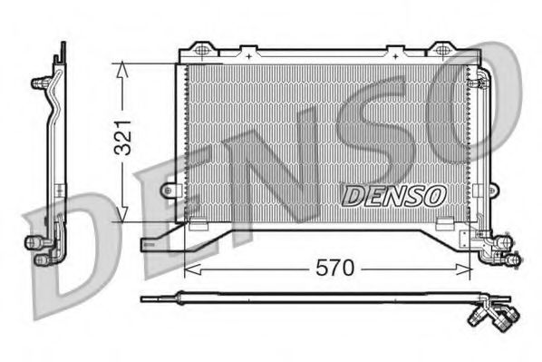 Радиатор кондиционера DENSO DCN17020