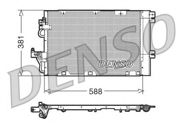 Радиатор кондиционера DENSO DCN20010