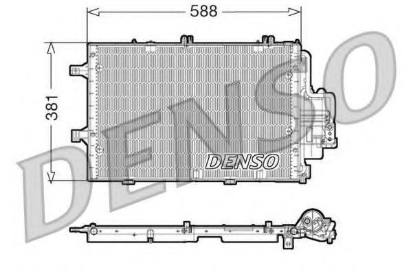 Радиатор кондиционера DENSO DCN20020